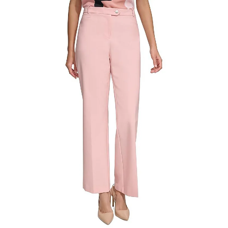 Women's Wardrobe Apparel Chic And Edgy Womens Stretch High Rise Straight Leg Pants
