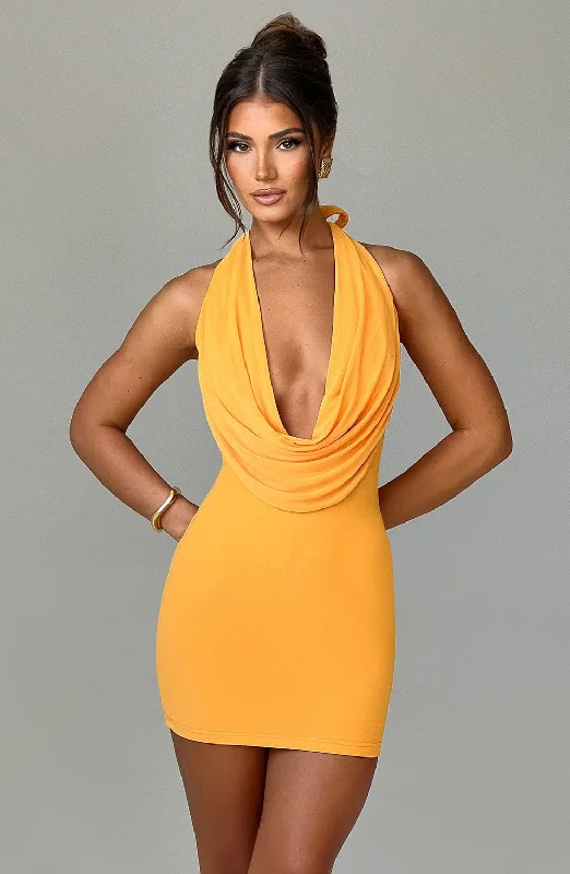 Fashionable Women's Casual Apparel Vintage Inspired Fashion Sale Fallon Mini Dress - Tangerine Fashionable Women's Casual Apparel Vintage Inspired Fashion Sale Fallon Mini Dress - Tangerine