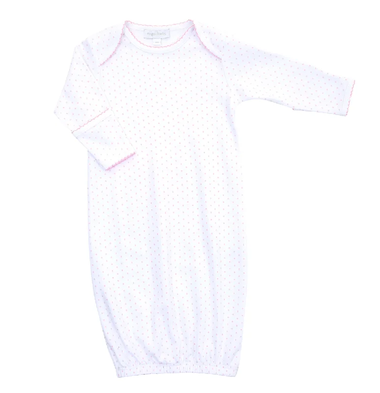 Women's Plus-Size Garments Stylish Spring Fashion Mini Dot Lap Gown
