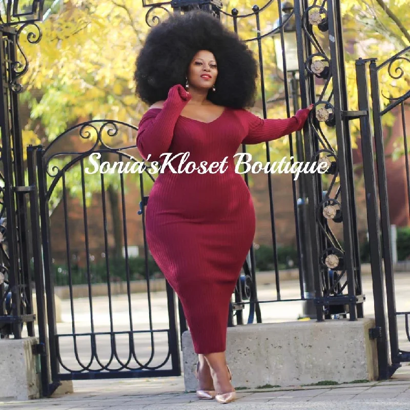 Shop Smart, Save More Before The Sale Ends CHARMING SWEATER  DRESS
