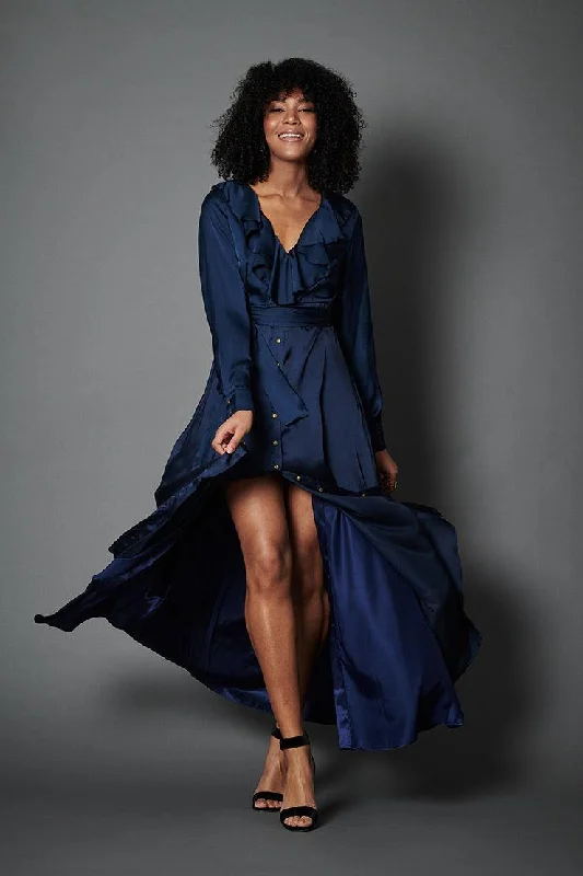Affordable Women's Garments Break Fashion Norms Birkin Navy Maxi Dress