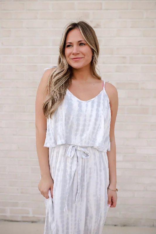 Women's Travel Outfit Set Trendy Threads No More Grey Skies Maxi Dress WH