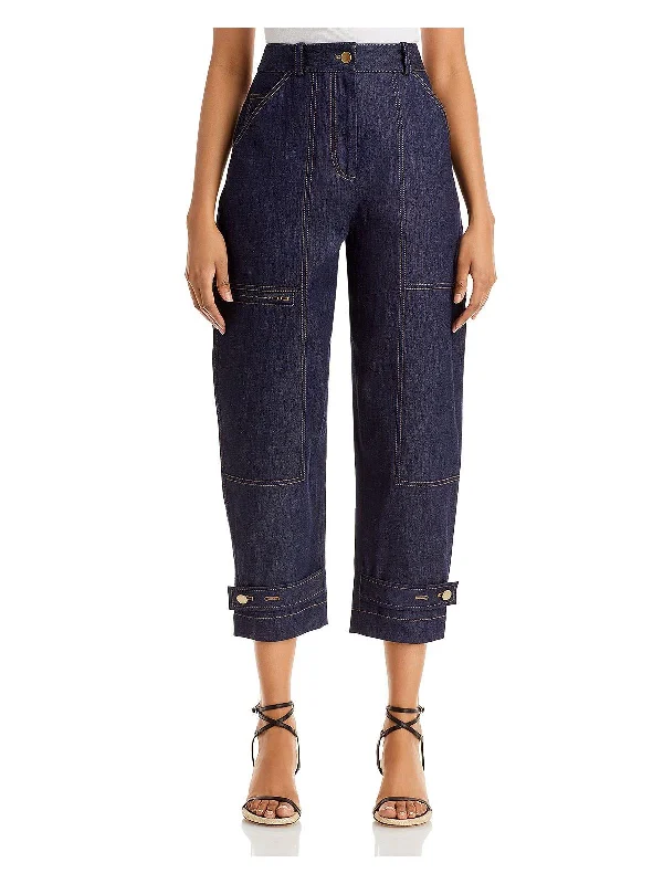 Stylish Women's Clothing Flash Sale Womens Linen Blend Utility Trouser Pants