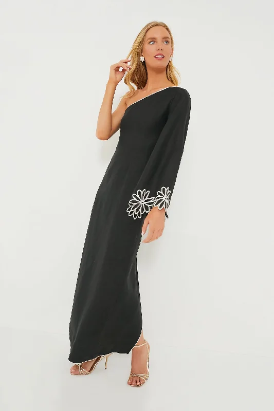 Comfortable Lounge Clothing Seize Bargains Black Serena Maxi Dress