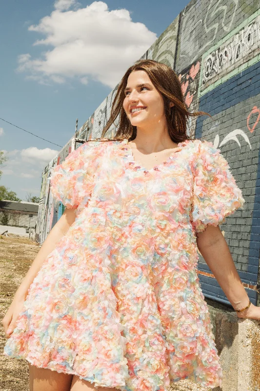 Effortless Chic for Women Flower Fabric Dress
