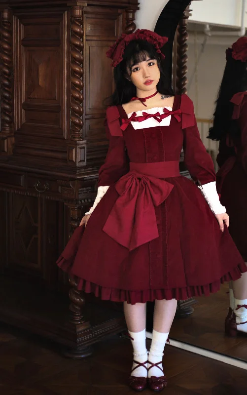 The Ultimate Fashion Sale – Stylish Looks For Less (BuyForMe) Sweet Wood~Annie's Gift~Elegant Velvet Lolita OP Dress