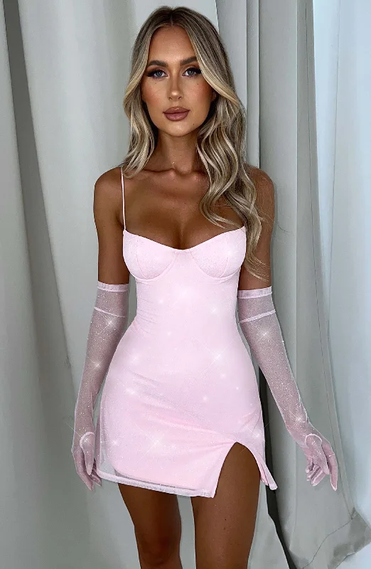 Women's Night-Out Clothes Hot Deals Pixie Mini Dress - Pink Sparkle