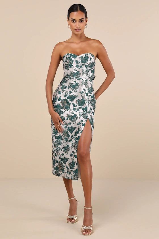 Women's Plus-Size Clothes Subtle Sophistication BELOVED BELLE MIDI DRESS