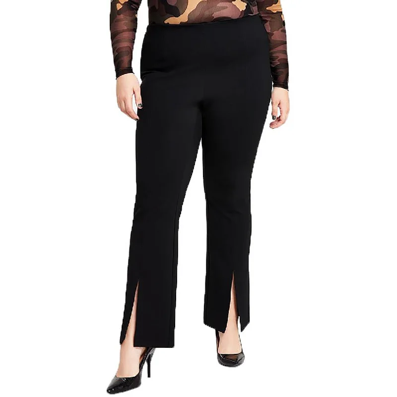 Women's High-Fashion Outfit Hot Trends Plus Womens Ankle Slit High Rise Wide Leg Pants Women's High-Fashion Outfit Hot Trends Plus Womens Ankle Slit High Rise Wide Leg Pants