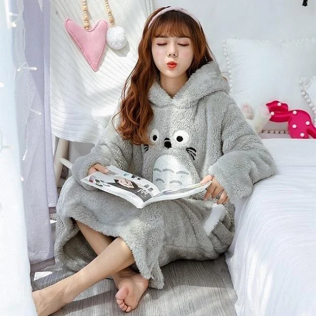 Charming Everyday Clothing For Women Signature Style Essentials Fuzzy Chinchilla Nightgown