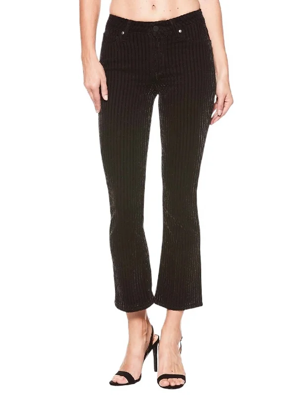 Women's Transitional Garments Discover Now Colette Crop Flare Velvet Pants In Black Women's Transitional Garments Discover Now Colette Crop Flare Velvet Pants In Black