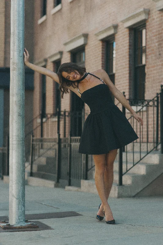 Women's Vintage-Inspired Clothing Stay Ahead In Style Ruby Halter Mini Dress - Black Women's Vintage-Inspired Clothing Stay Ahead In Style Ruby Halter Mini Dress - Black