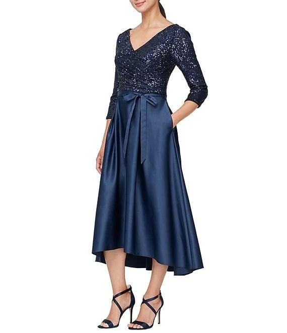 Women's Trendy Casual Clothes Weekend Special Alex Evenings AE8296745 Petite Long Formal Dress