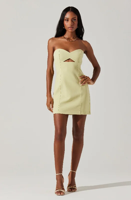 Women's Professional Outfit Classic Charm Mekhi Strapless Mini Dress