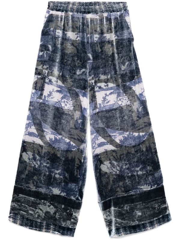Women's Elegant Evening Outfit Latest Fashion Pierre Louis Mascia Women's Trousers blue Women's Elegant Evening Outfit Latest Fashion Pierre Louis Mascia Women's Trousers blue