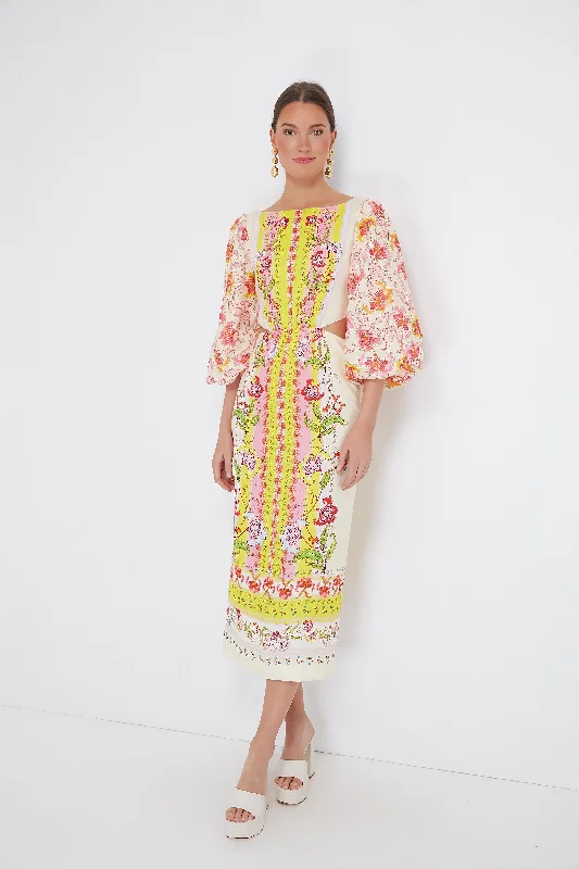 Women's Everyday Attire Minimalist Chic Aphrodite Borders Neelam Maxi Dress