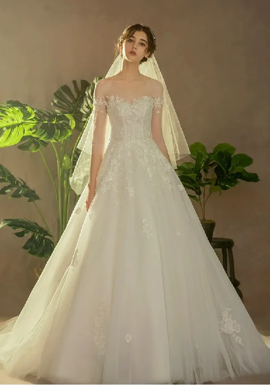 Women's Outdoor Activity Garments Browse Our Top Products Long sleeve  Wedding Dress, Starry Train Bridal Dress,dream Wedding Dress