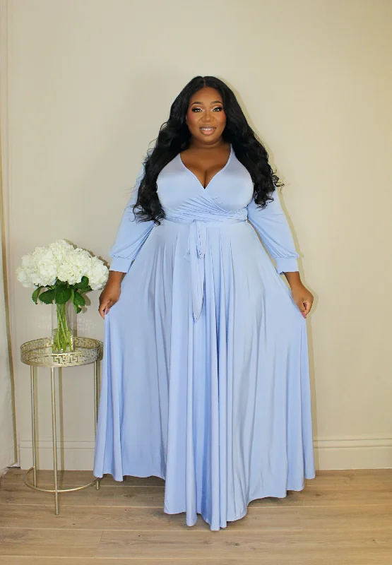 Women's Trendy Casual Clothes New In This Season Empress Maxi Dress | Blue Mist