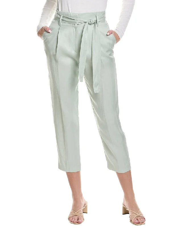 Women's Clothes And Garments Stylish Savings Reiss Mylie Linen-Blend Taper Trouser