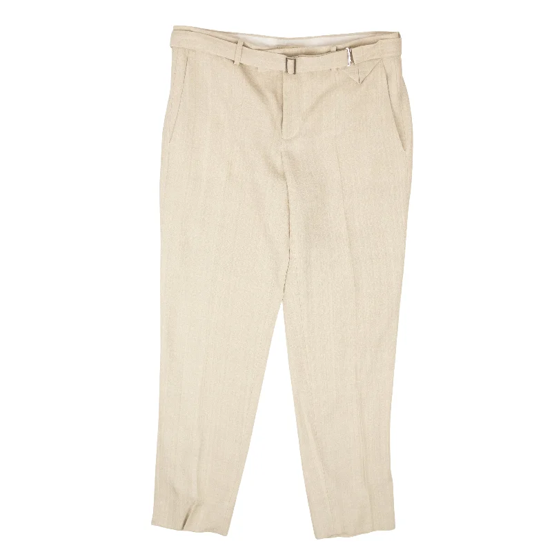 Women's Contemporary Apparel Statement Piece NWT BOTTEGA VENETA Bone Grey Woven Dress Pants Women's Contemporary Apparel Statement Piece NWT BOTTEGA VENETA Bone Grey Woven Dress Pants