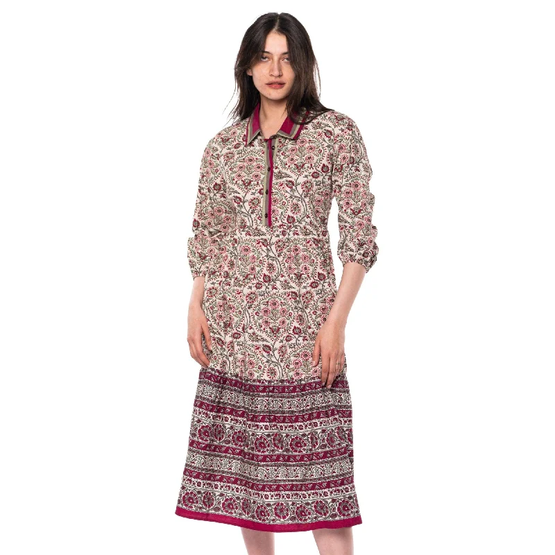Chic Allure Bennie Magenta Dress