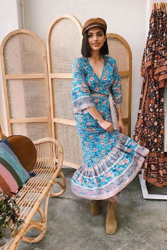 Plus-Size Women's Garments Style Breakthroughs JuliaFashion-Bohemian Ethnic Patterns Sexy Maxi Dress Plus-Size Women's Garments Style Breakthroughs JuliaFashion-Bohemian Ethnic Patterns Sexy Maxi Dress