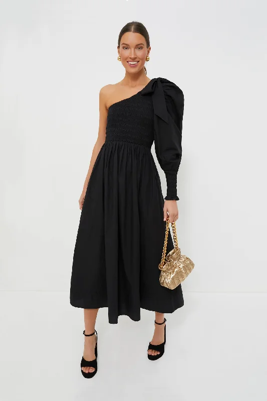 Women's Party Clothes Style Revolution Black Leonie Midi Dress