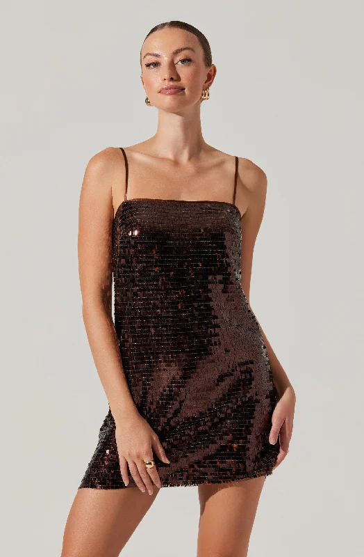 Casual Chic Clothing For Women Soft Textures Porscha Sequin Mini Dress