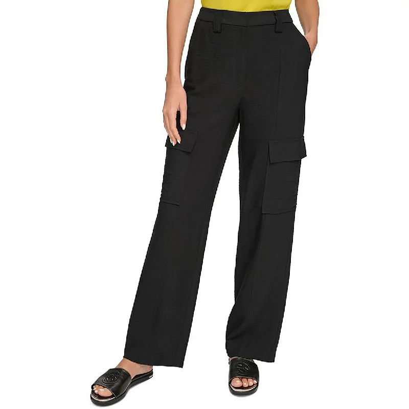 Women's Stylish Outdoor Outfit Hot Sale Womens High Rise Pocketed Wide Leg Pants