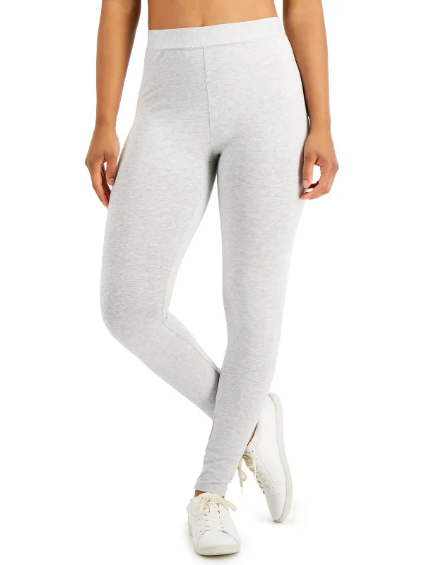 Fashionable Women's Clothes Charming Silhouette Petites Womens Knit Mid-Rise Leggings