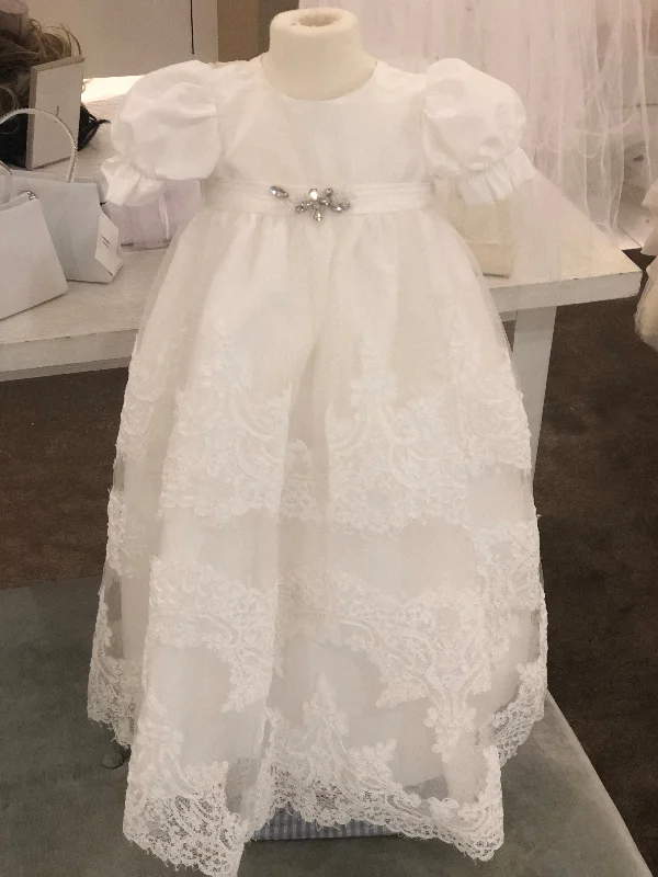 Women's Activewear Apparel Limited Time Offers Ivory Lace Gown