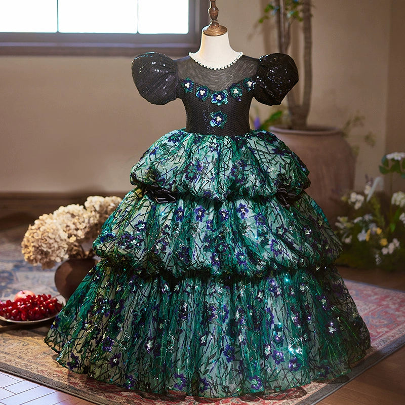 Women's Wedding Apparel Designer Wear On Sale Luxurious Formal Dress Beauty Pageant Dress Toddler Birthday Ball Gown