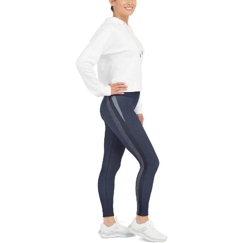 Elegant Clothing For Women Feminine Soft - Hued Styles Womens Seamless Track Stripe Leggings Elegant Clothing For Women Feminine Soft - Hued Styles Womens Seamless Track Stripe Leggings