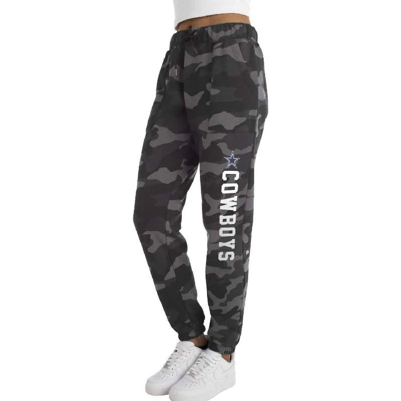 Women's Evening Wear Outfit Fashion Forward Women's Dallas Cowboyss Fleece Jogger Pants In Grey/black Women's Evening Wear Outfit Fashion Forward Women's Dallas Cowboyss Fleece Jogger Pants In Grey/black