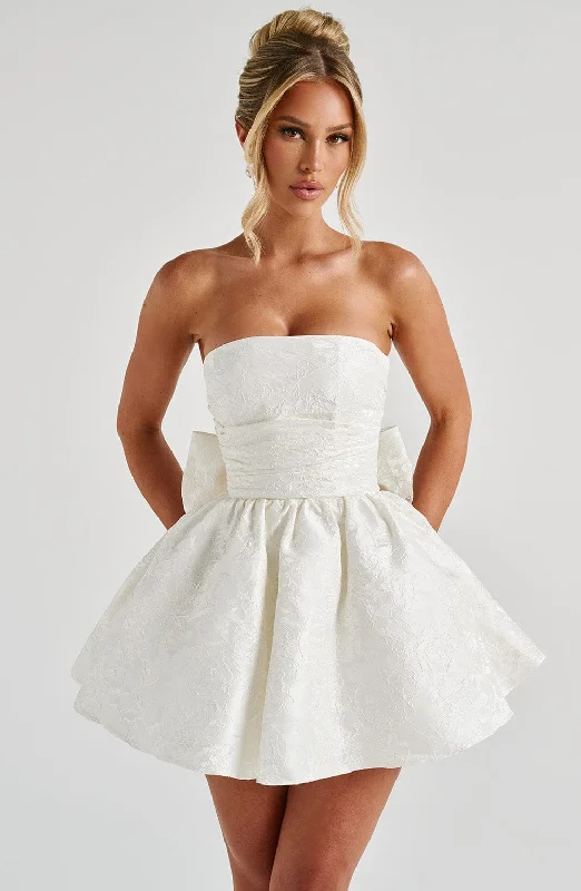 Affordable Luxury Women's Apparel Discount Extravaganza Salome Mini Dress - Ivory