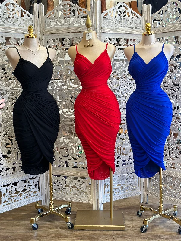 Women's Occasion Wear Apparel All Season Fashion Collection Draped Cami Midi Dress- Stretchy, Estira Women's Occasion Wear Apparel All Season Fashion Collection Draped Cami Midi Dress- Stretchy, Estira