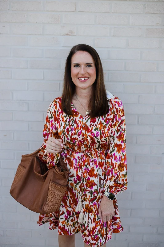 Don't Wait – Shop The Best Deals Now Make it Interesting Button-up Drawstring Waist Dress