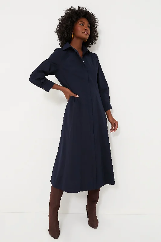 Women's Classic Outfit Popular Collection Dark Navy Briana Midi Dress