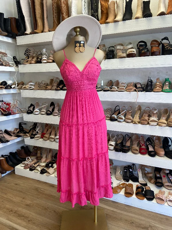 Women's Transitional Attire Final Sale Hot Lace Midi Dress