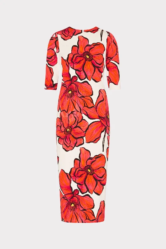 Women's Casual Apparel Stylish Women's Apparel Windflower Jersey Midi Dress