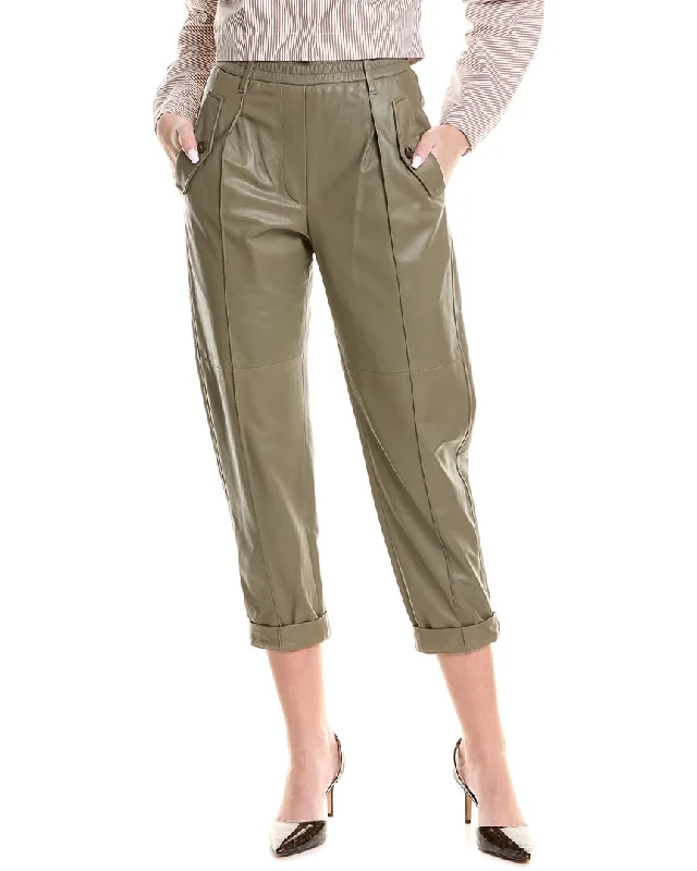 Classic Women's Clothing Styles Anniversary Sale Brunello Cucinelli Leather Pant