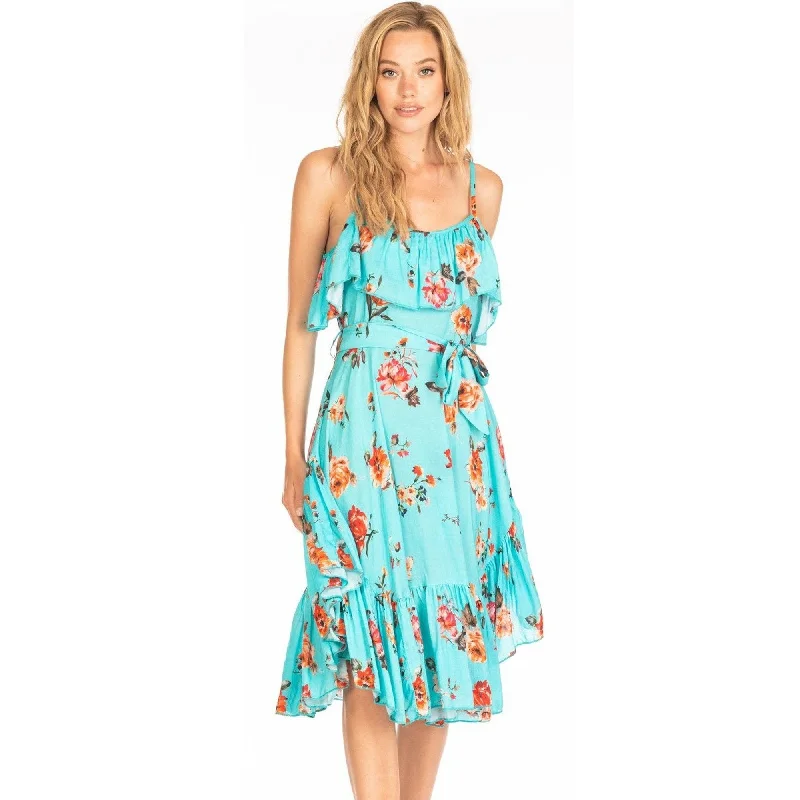High End Women's Wear Deja Aqua Dress