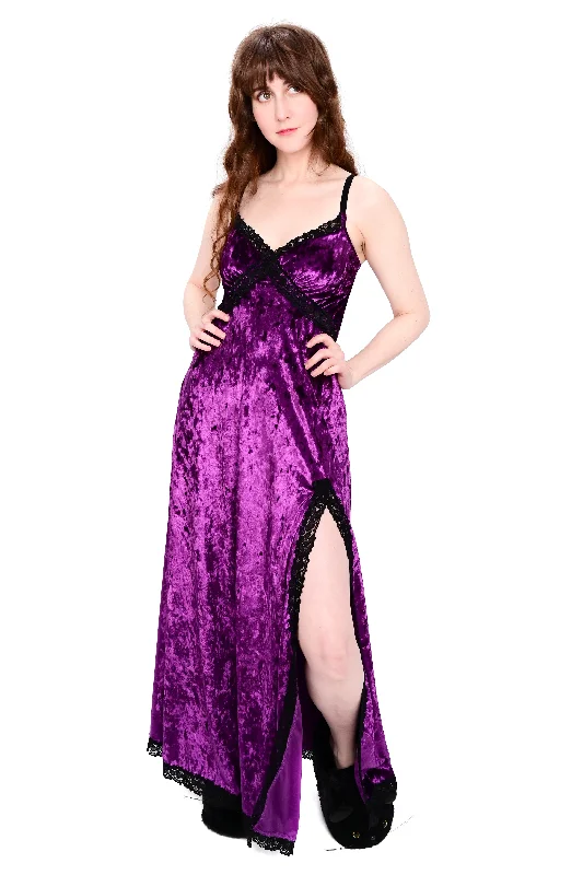 Women's Everyday Attire Trend Forward Threads Miss World Maxi Dress - Purple Garnet