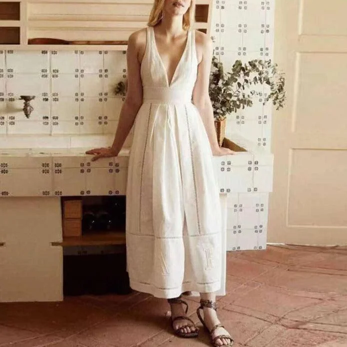 Women's Transitional Clothes Big Savings KittenAlarm - Adrianne Deep V Maxi Dress