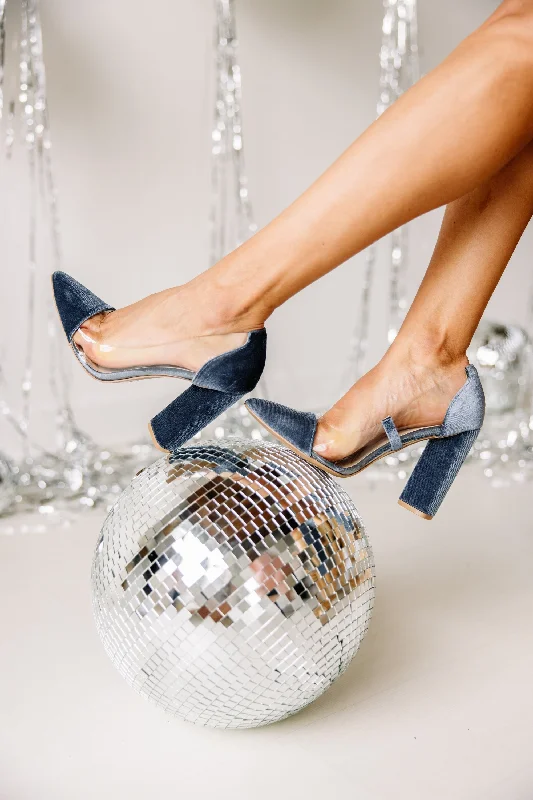 Stylish And Comfortable Clothing For Women Spring Wardrobe It's A Date Ice Blue Velvet Heels