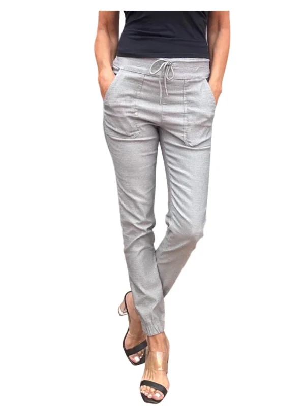 Women's Clothes For Outdoor Events Vintage Retro Party Wear Tali Herringbone Ankle Pants In Gray Women's Clothes For Outdoor Events Vintage Retro Party Wear Tali Herringbone Ankle Pants In Gray