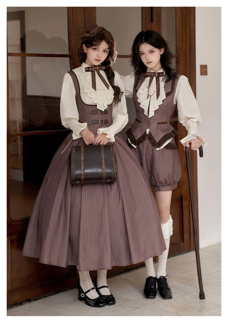 Huge Price Cut With PUJI~Ouji Lolita Shirt Bust-supporting JSK Dress