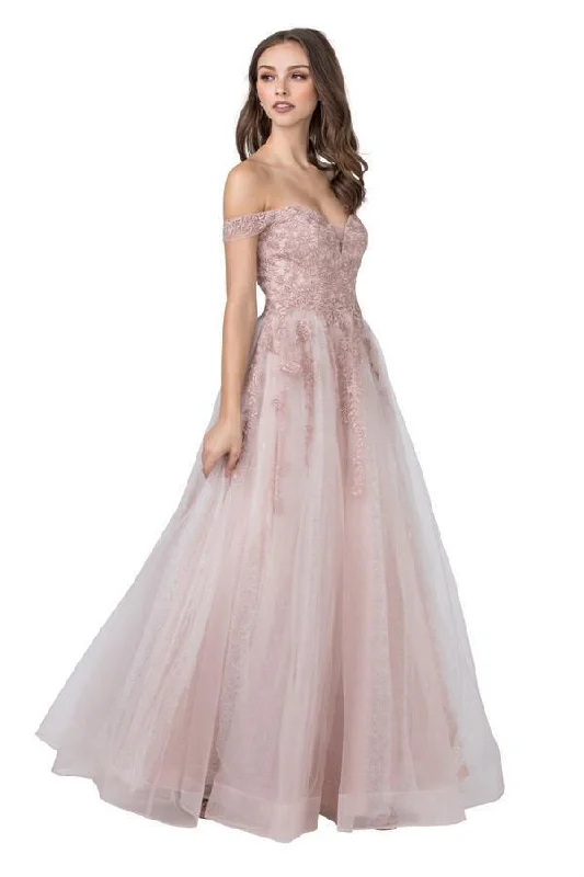 Charming Women's Holiday Apparel All Season Fashion Collection Long Off Shoulder Prom Dress Sale