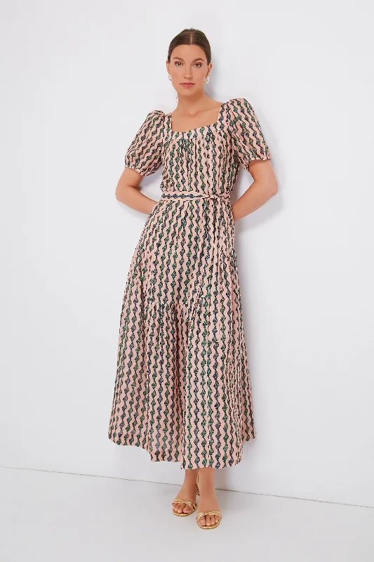 Comfortable Women's Clothing Low Price Special Ocean Stripe Yashi Maxi Dress