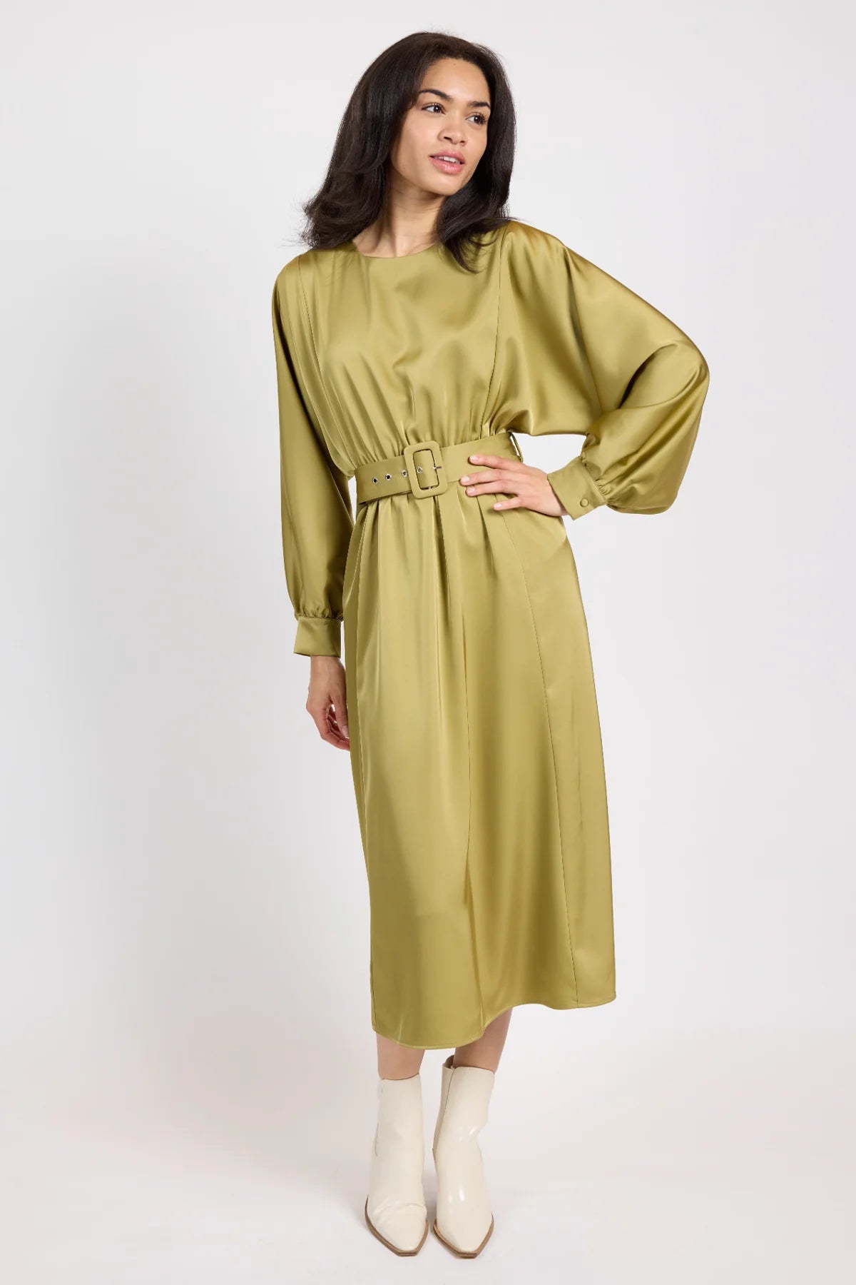 Stylish Clothes For Women Feminine Elegance MOOD BOOST DOLMAN MIDI DRESS